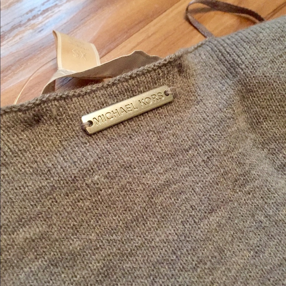 Michael Kors Gray Wool Oversized Cardigan sz XS